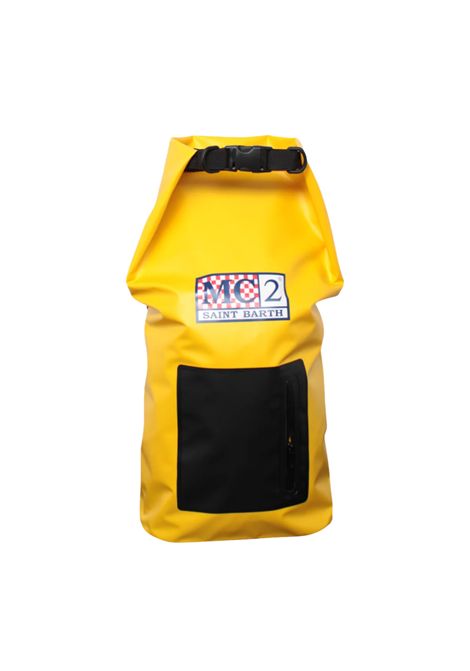 Zaino MC2 Saint Barth BACKPACKAQUA01888H Giallo impermeabile zip logo unisex MC2 SAINT BARTH | Zaini | BACKPACKAQUA01888H9100